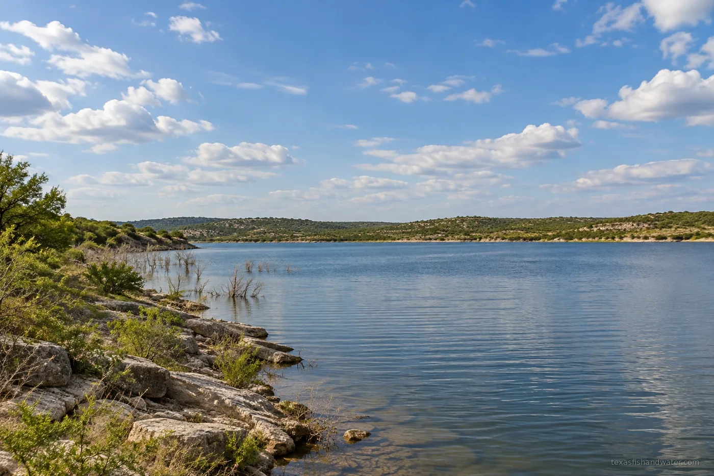 Abilene inspired lake illustration