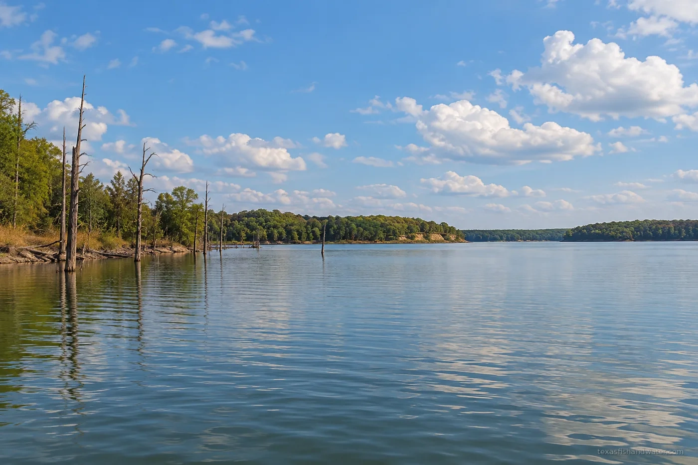 Fayette County inspired lake illustration
