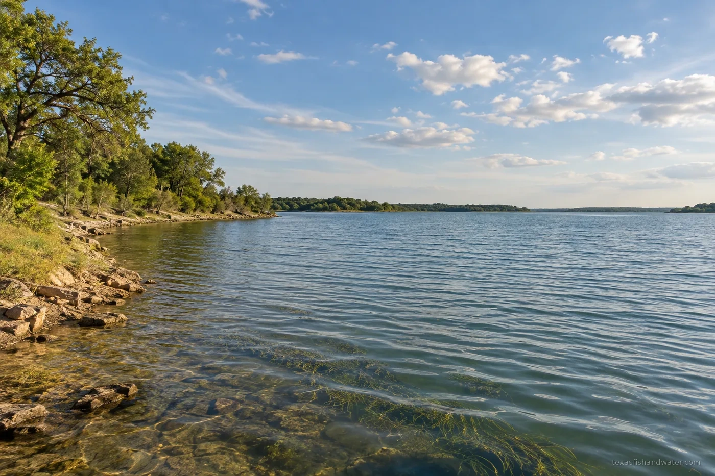 Richland-Chambers inspired lake illustration
